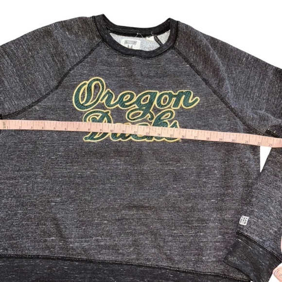 Oregon Ducks Crewneck Pullover Heather Gray College Football University Sports - Picture 15 of 15